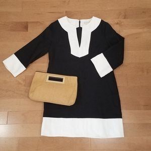 MICHAEL KORS LINEN BLACK & WHITE DRESS - Sz. 6